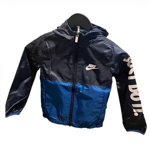 Nike Repel Colorblock Hooded Windbreaker - Navy & Blue